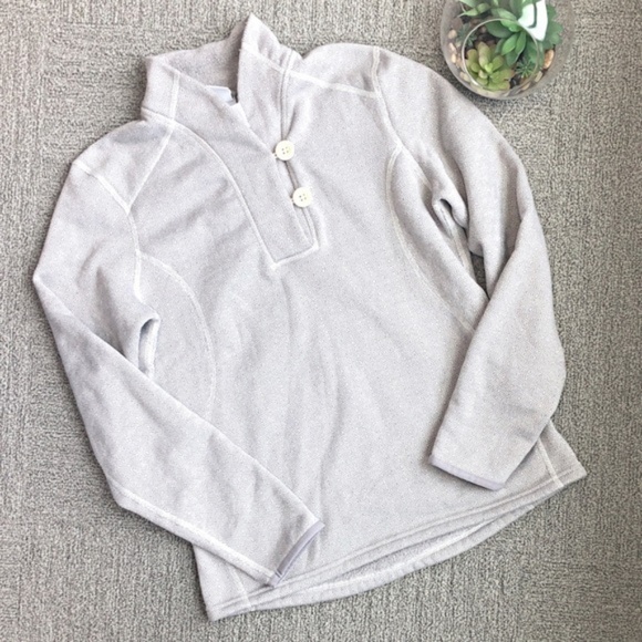 The North Face Tops - The North Face Grey Two Button Pull Over M 0150